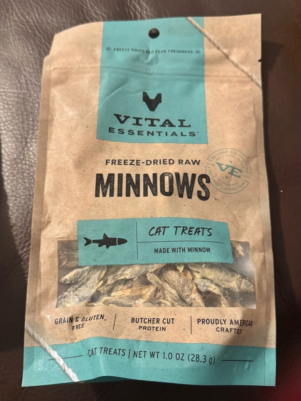 Essentials Cat Treats - Turquoise & Brown Minnows